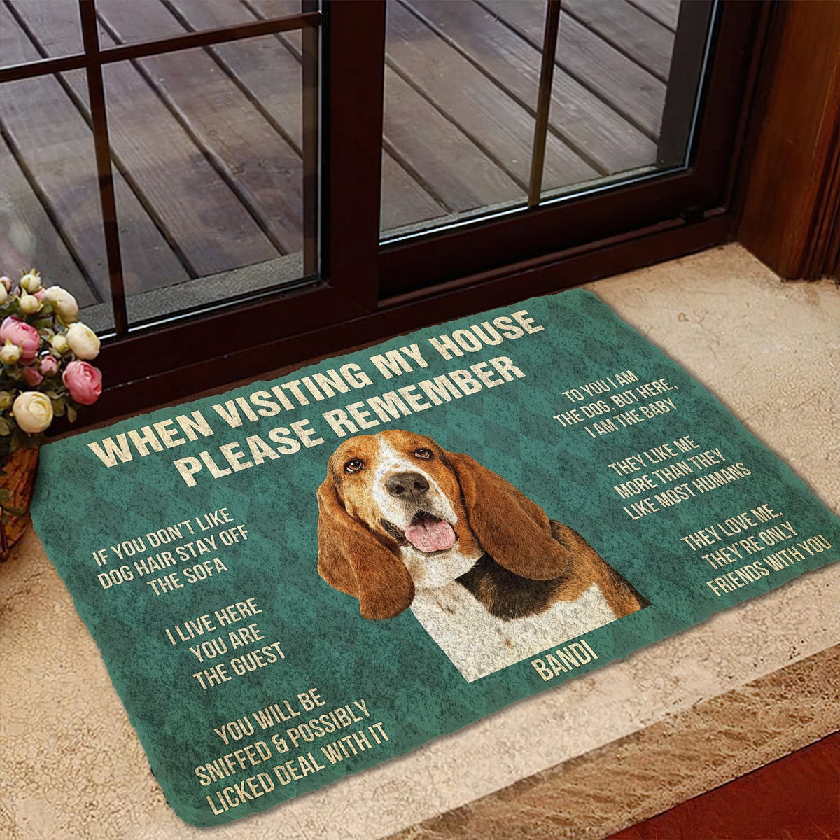 Bugybox 3D Please Remember Bandi House Rules Doormat