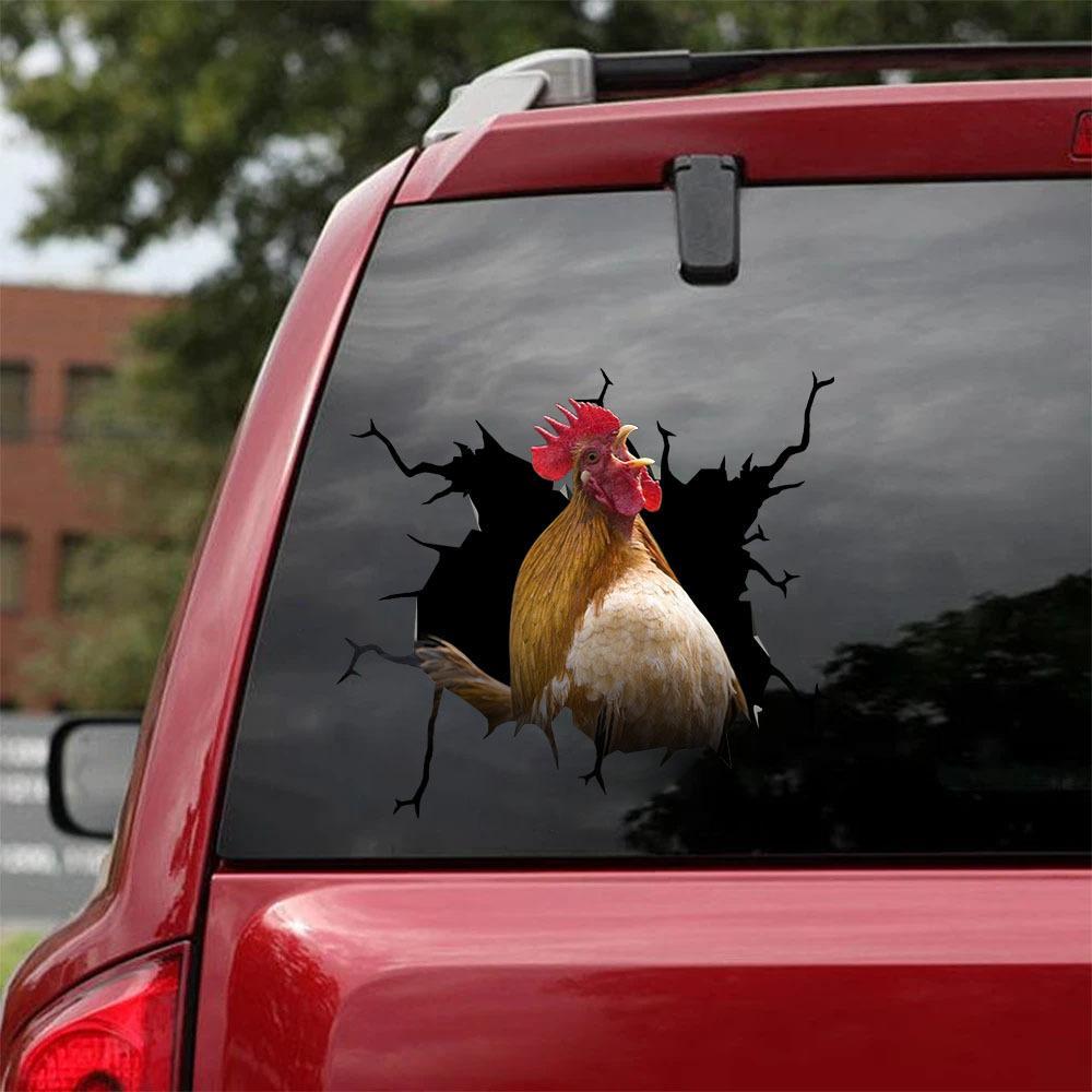 CHICKEN CRACK STICKER POULTRY LOVER 8