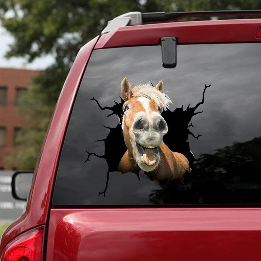 Funny Horse 3 Car Sticker