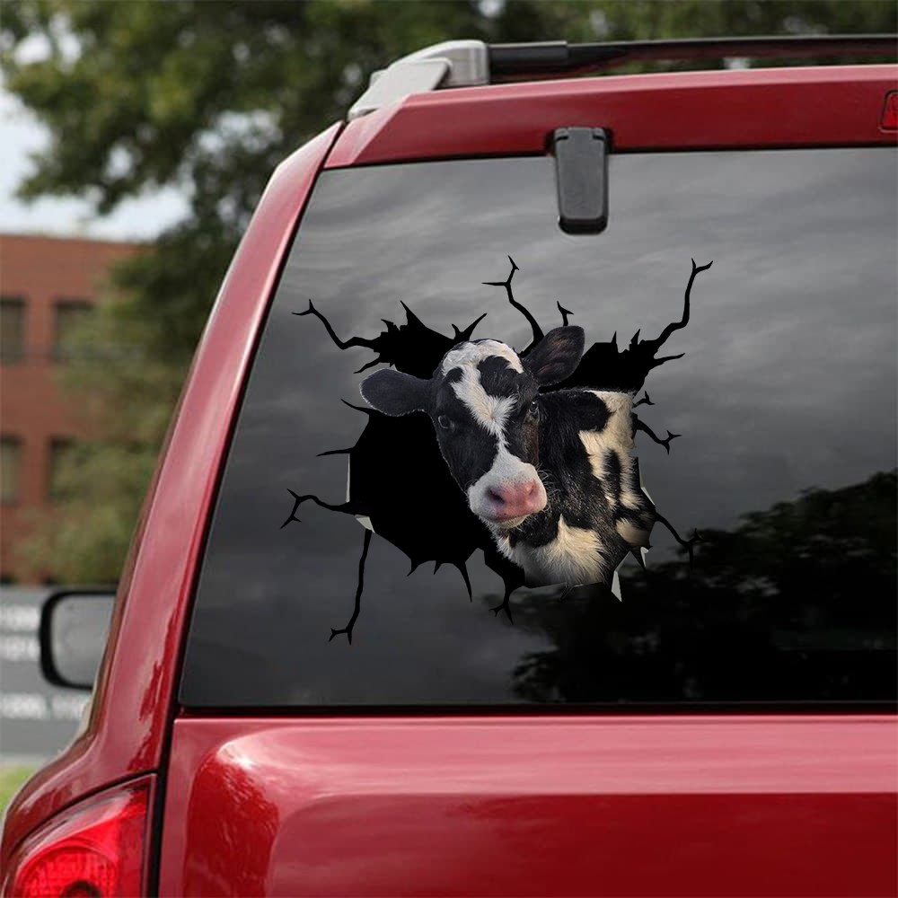 DAIRY COW CRACK STICKER CATTLE LOVER 1