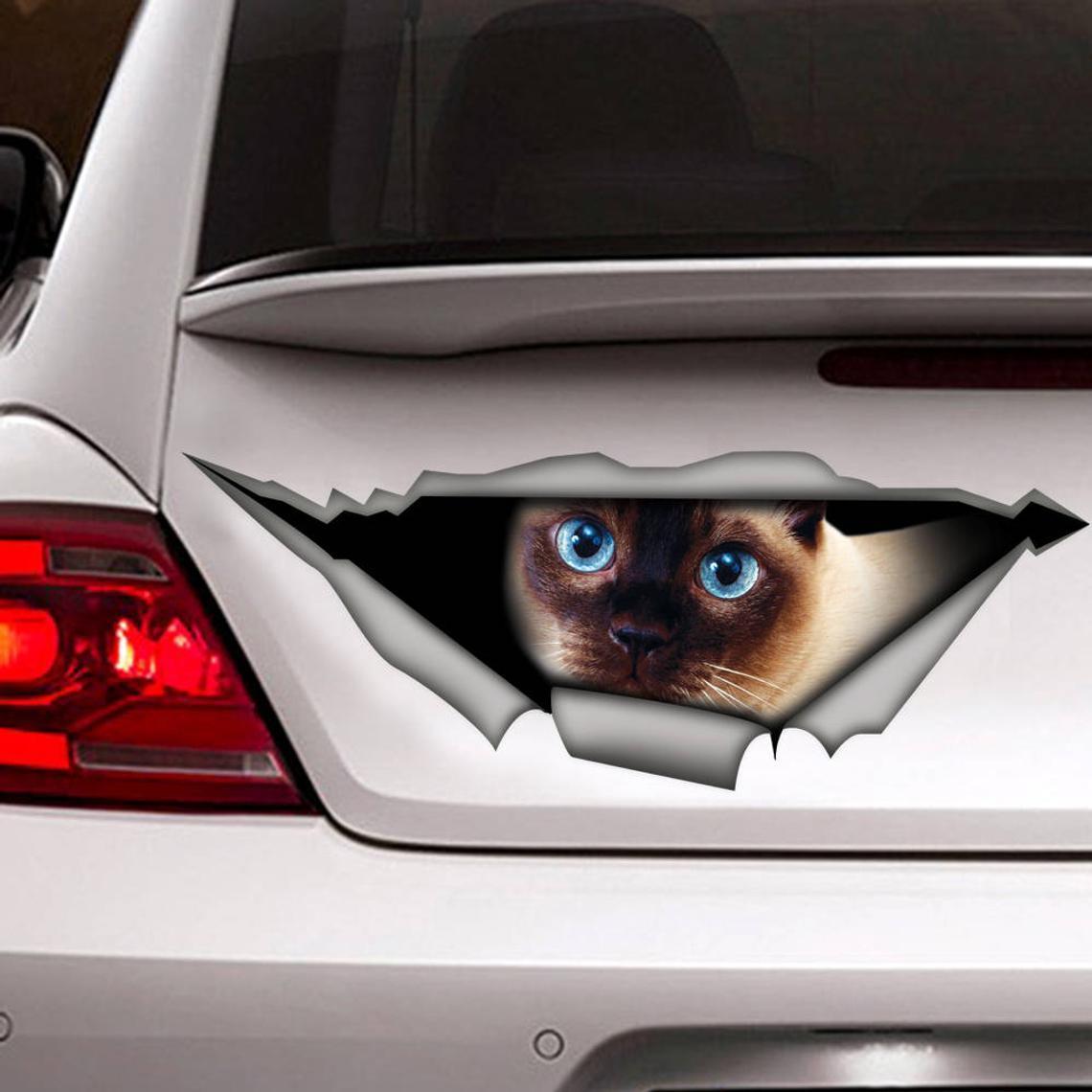 Siamese Cat Car Sticker 2