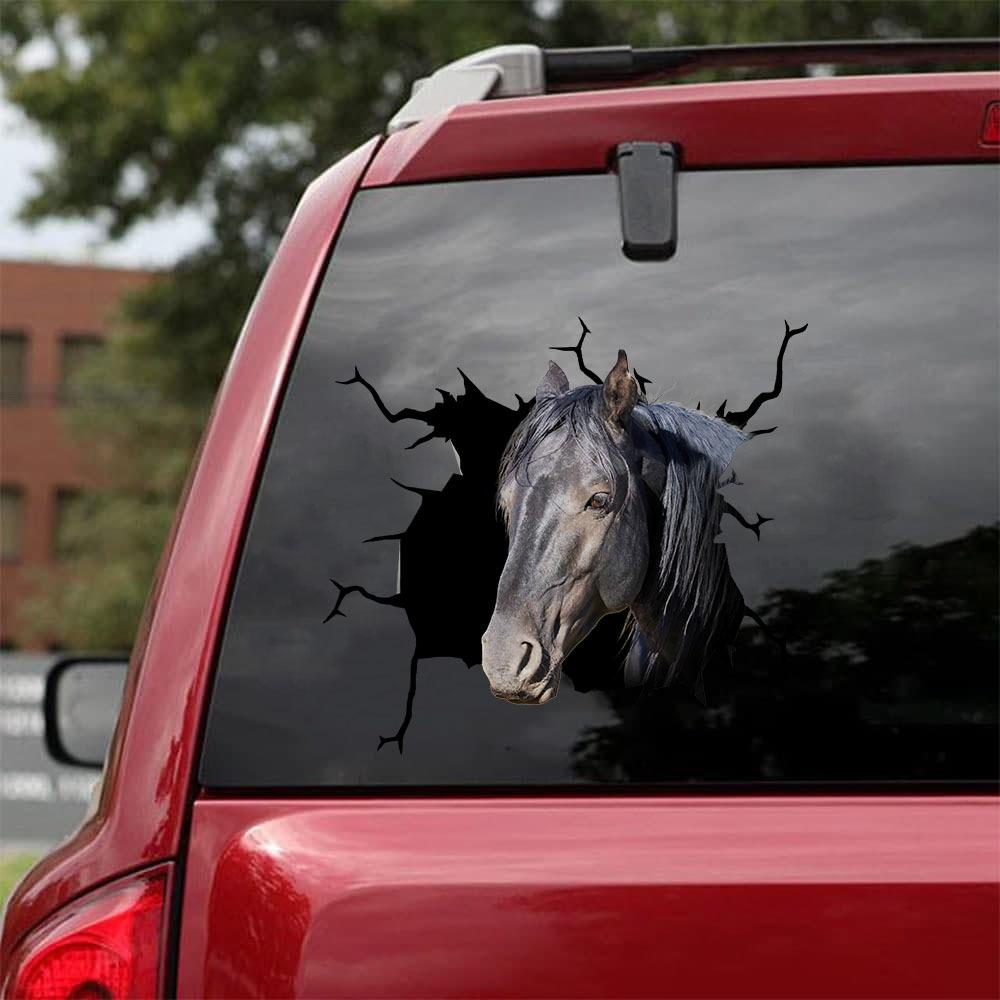 Funny Horse 4 Car Sticker
