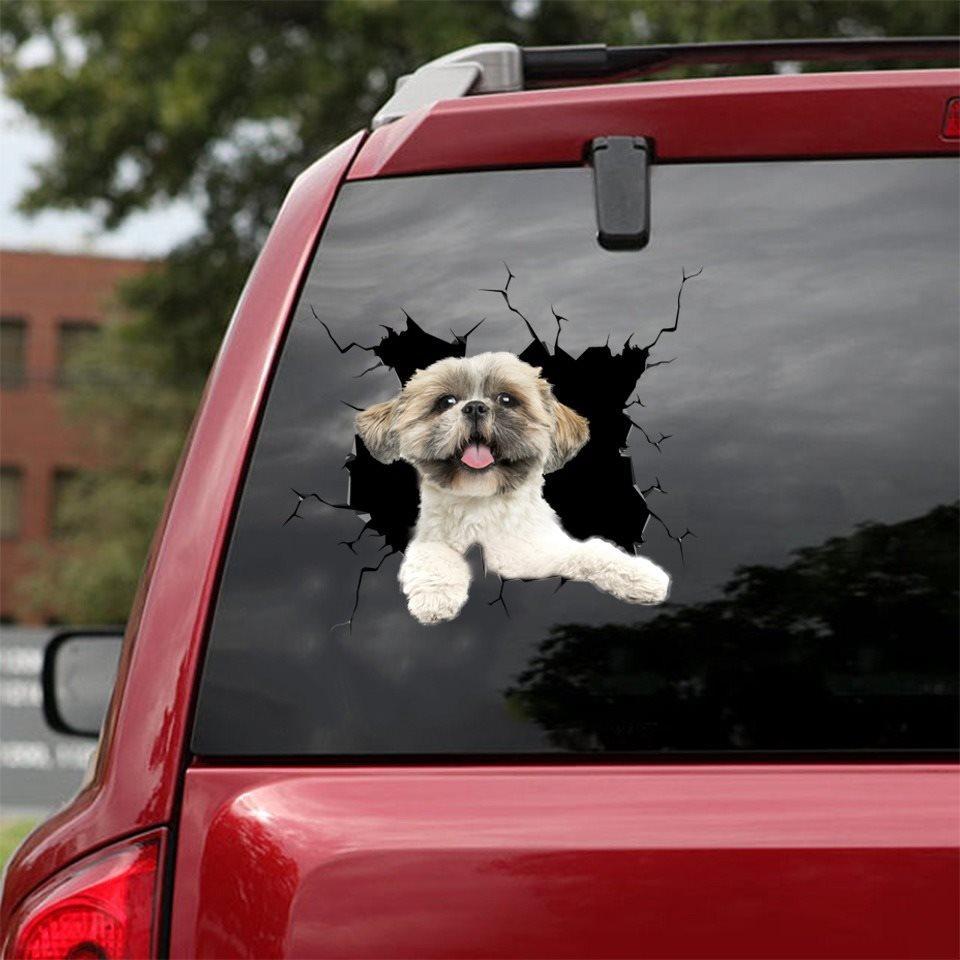 Shih Tzu Crack Sticker