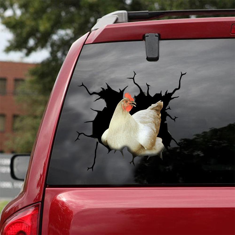 CHICKEN CRACK STICKER POULTRY LOVER 10