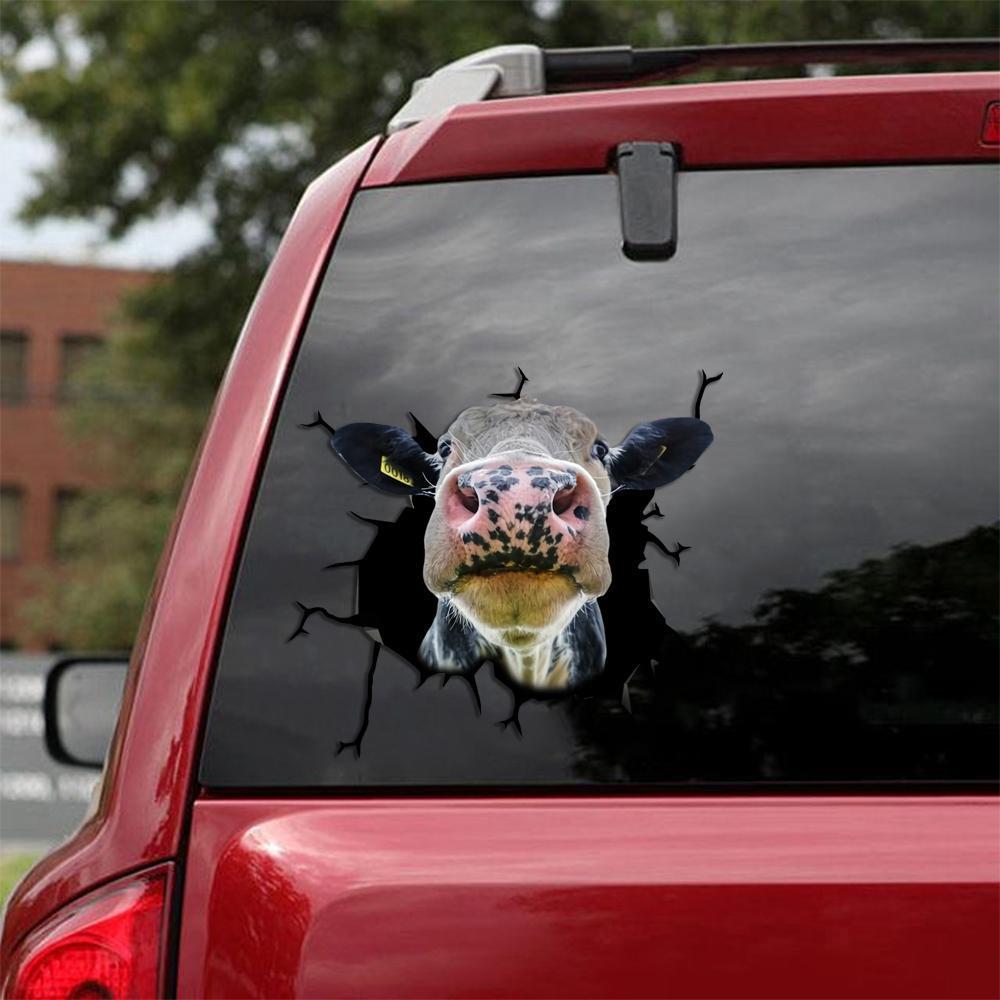 DAIRY COW CRACK STICKER CATTLE LOVER 4