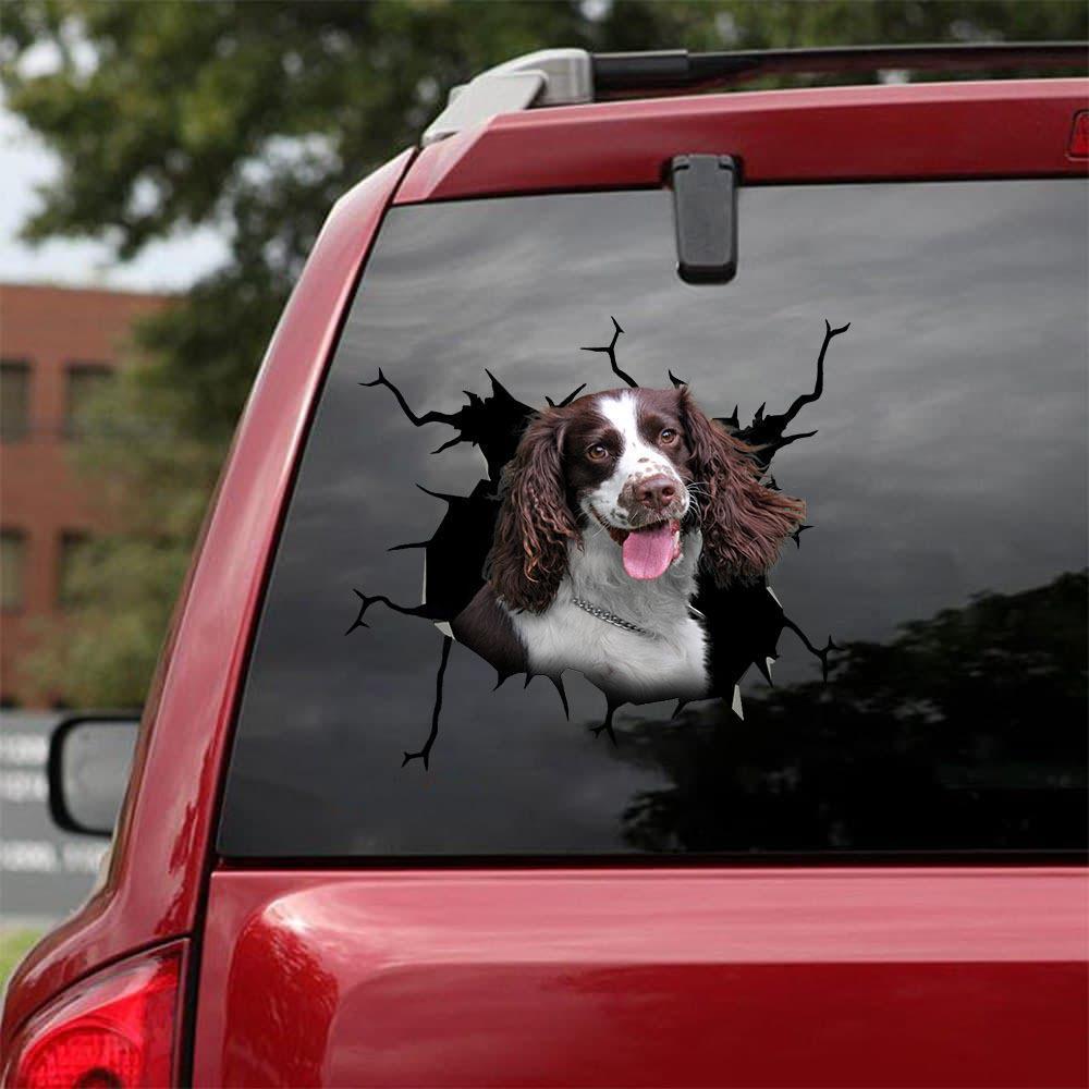Cocker Spaniel Crack Car Sticker, Toilet Sticker, Fridge Sticker 14
