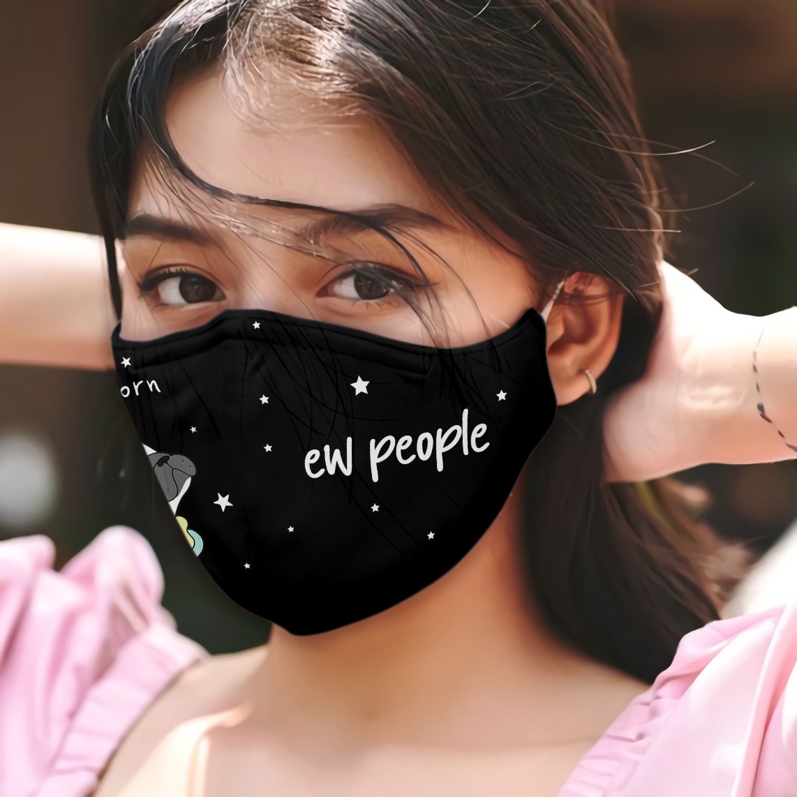 Premium Dogicorn Ew People 04 EZ09 0807 Face Mask