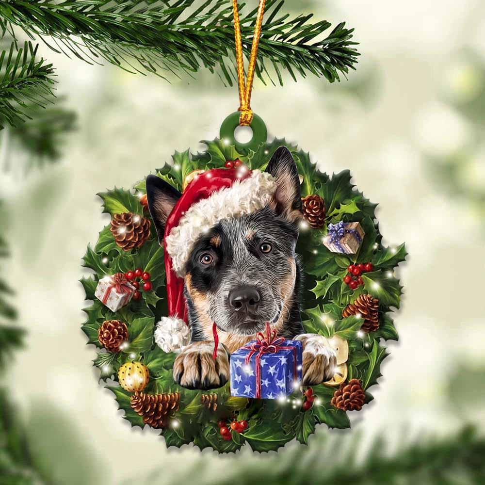 Heeler and Christmas gift for her gift for him gift for Heeler lover ornament