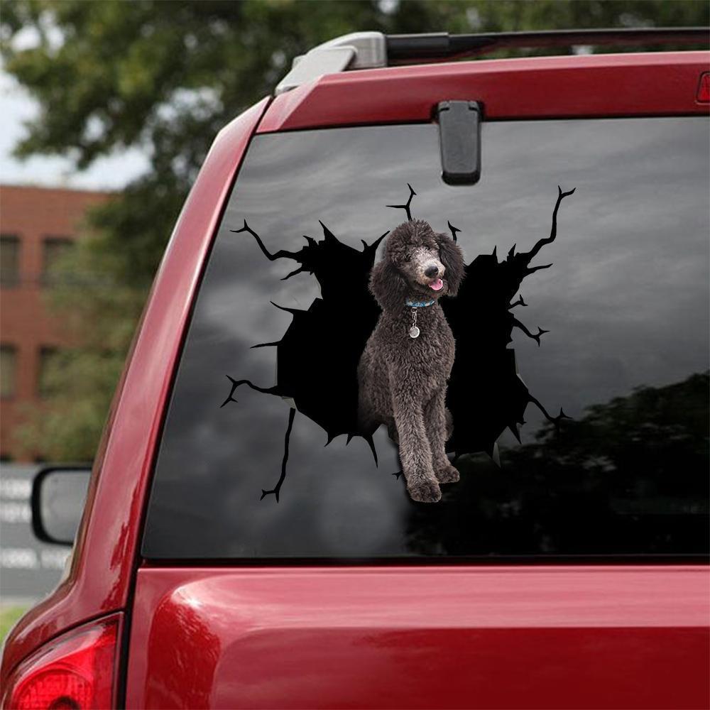 Funny Poodle 7 Car Sticker