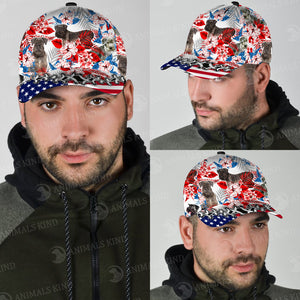 Cesky Terrier - American Flag Cap