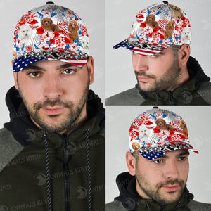 Poodle - American Flag Cap