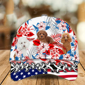 Poodle - American Flag Cap