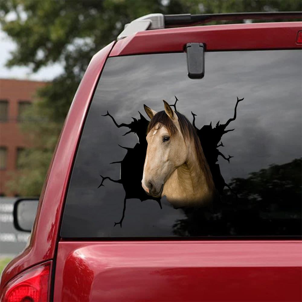 Funny Horse 5 Car Sticker