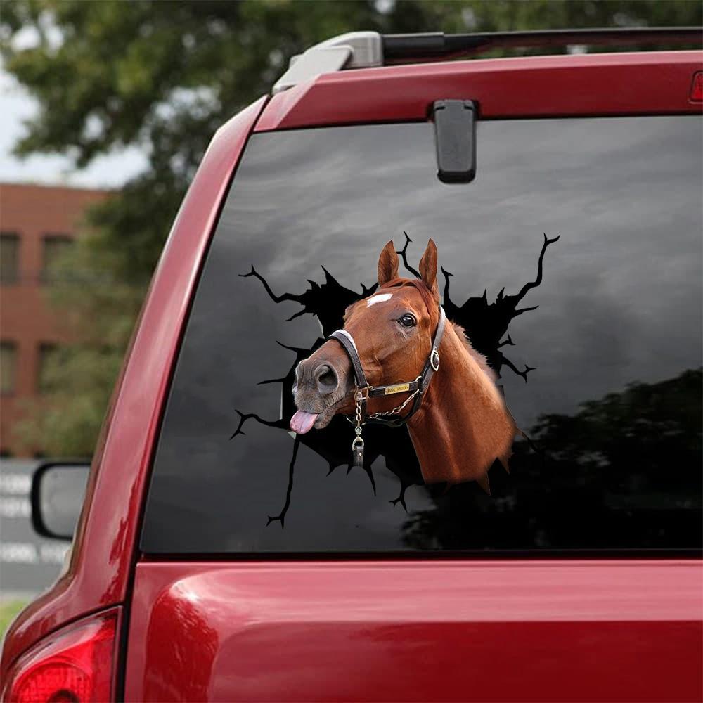 THOROUGHBRED HORSE CRACK STICKER CATTLE LOVER