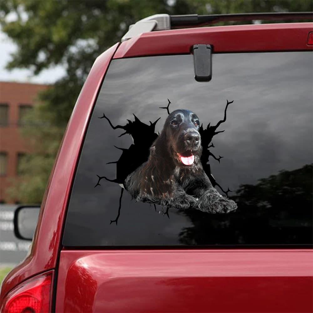 Cocker Spaniel Crack Car Sticker, Toilet Sticker, Fridge Sticker 19