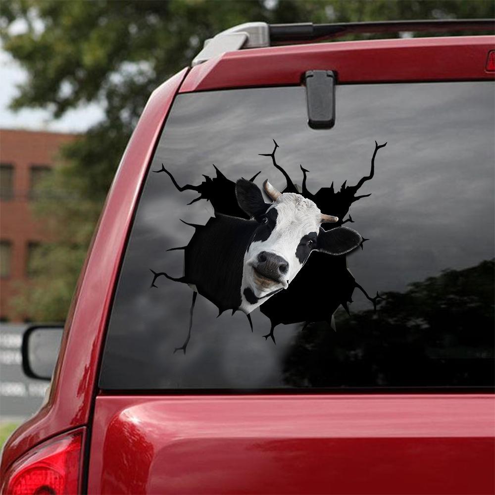 DAIRY COW CRACK STICKER CATTLE LOVER 7