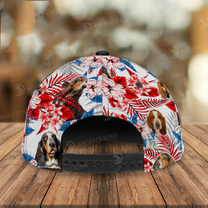 Basset Hound - American Flag Cap