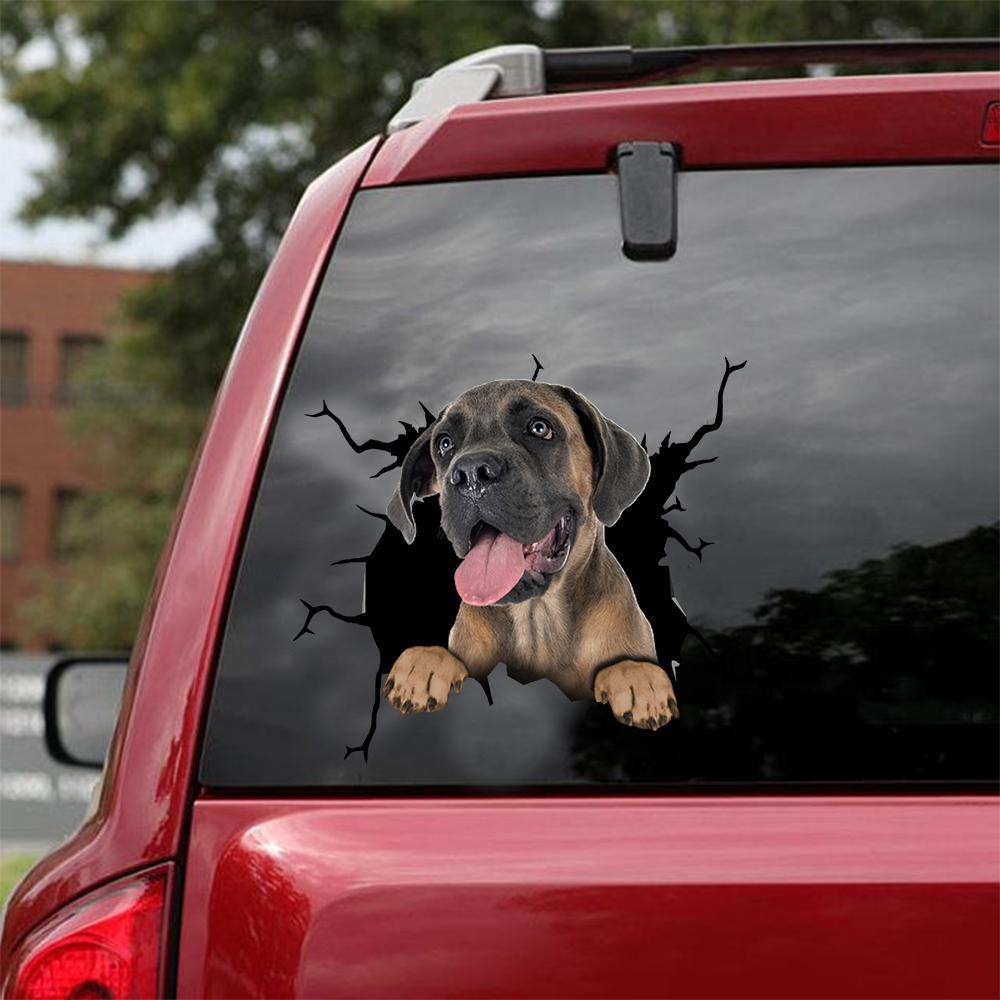 Cane Corso Crack Car Sticker, Toilet Sticker, Fridge Sticker 14