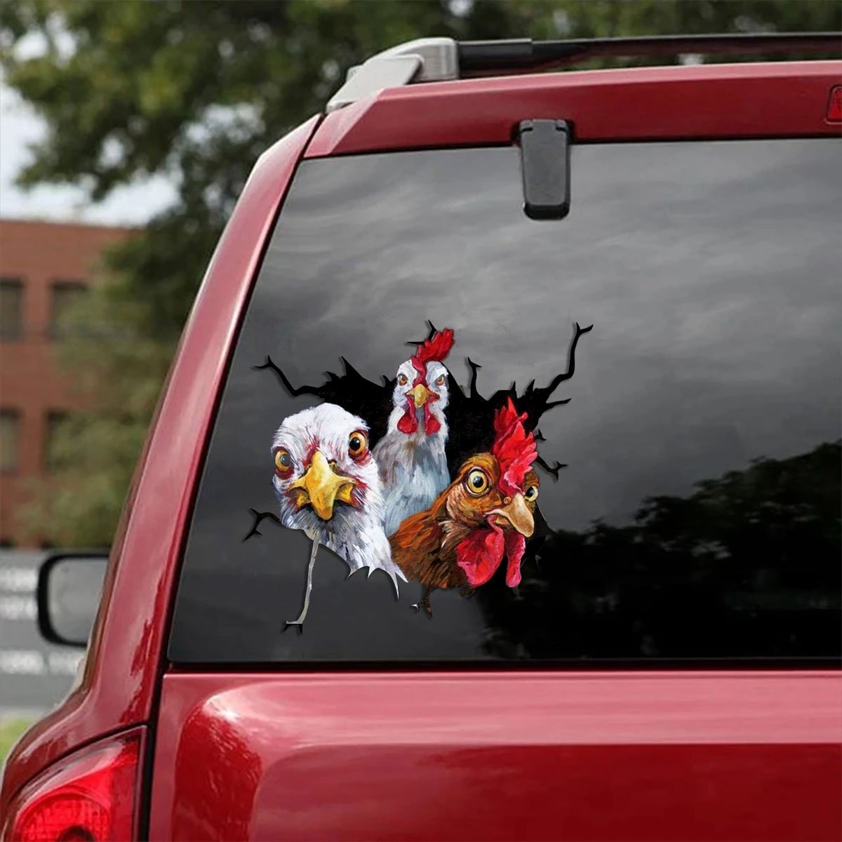 Chicken Car sticker