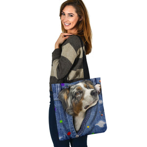 AUSTRALIAN SHEPHERD-The Rainbow-Cloth Tote Bag