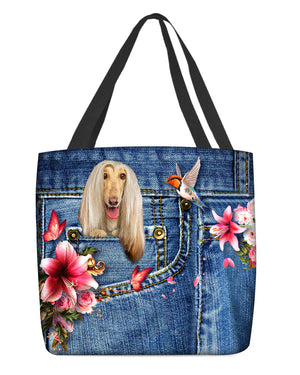 Afghan Hounds-Lily Cloth Tote Bag