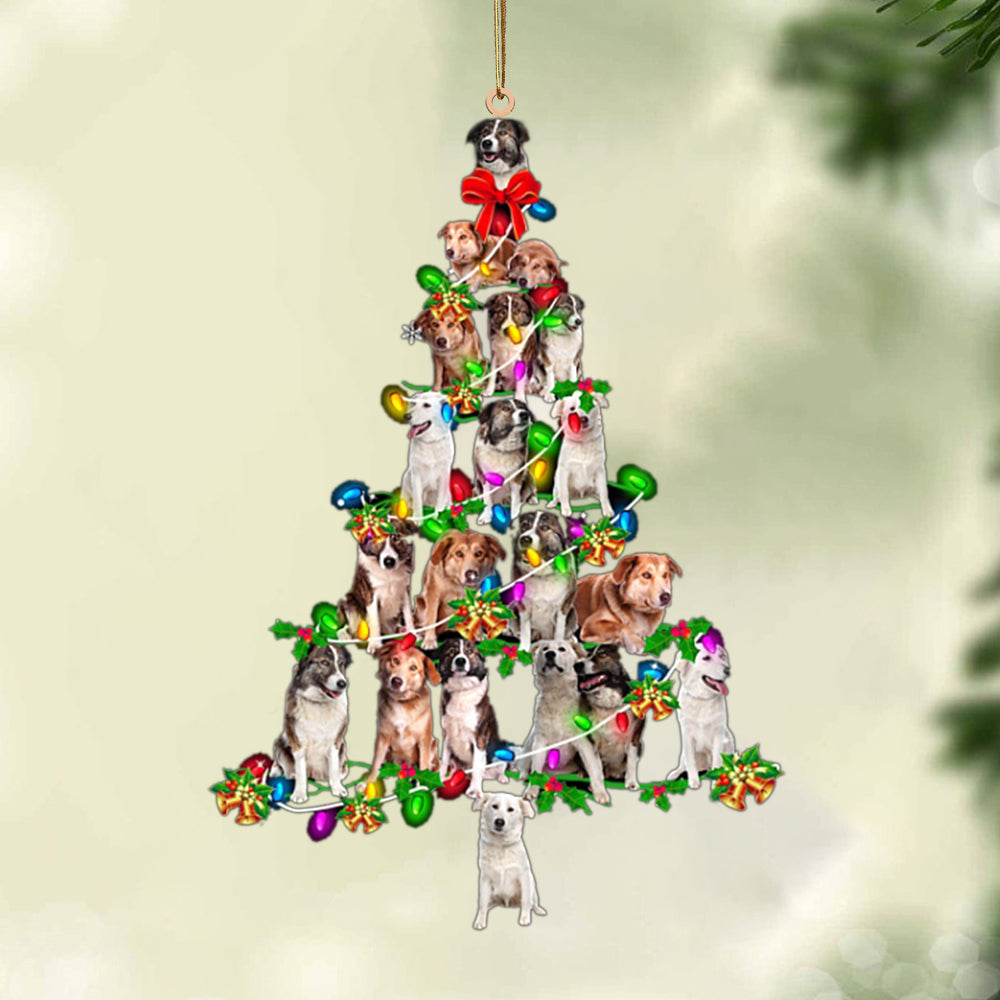 Aidi-Christmas Tree Lights-Two Sided Ornament