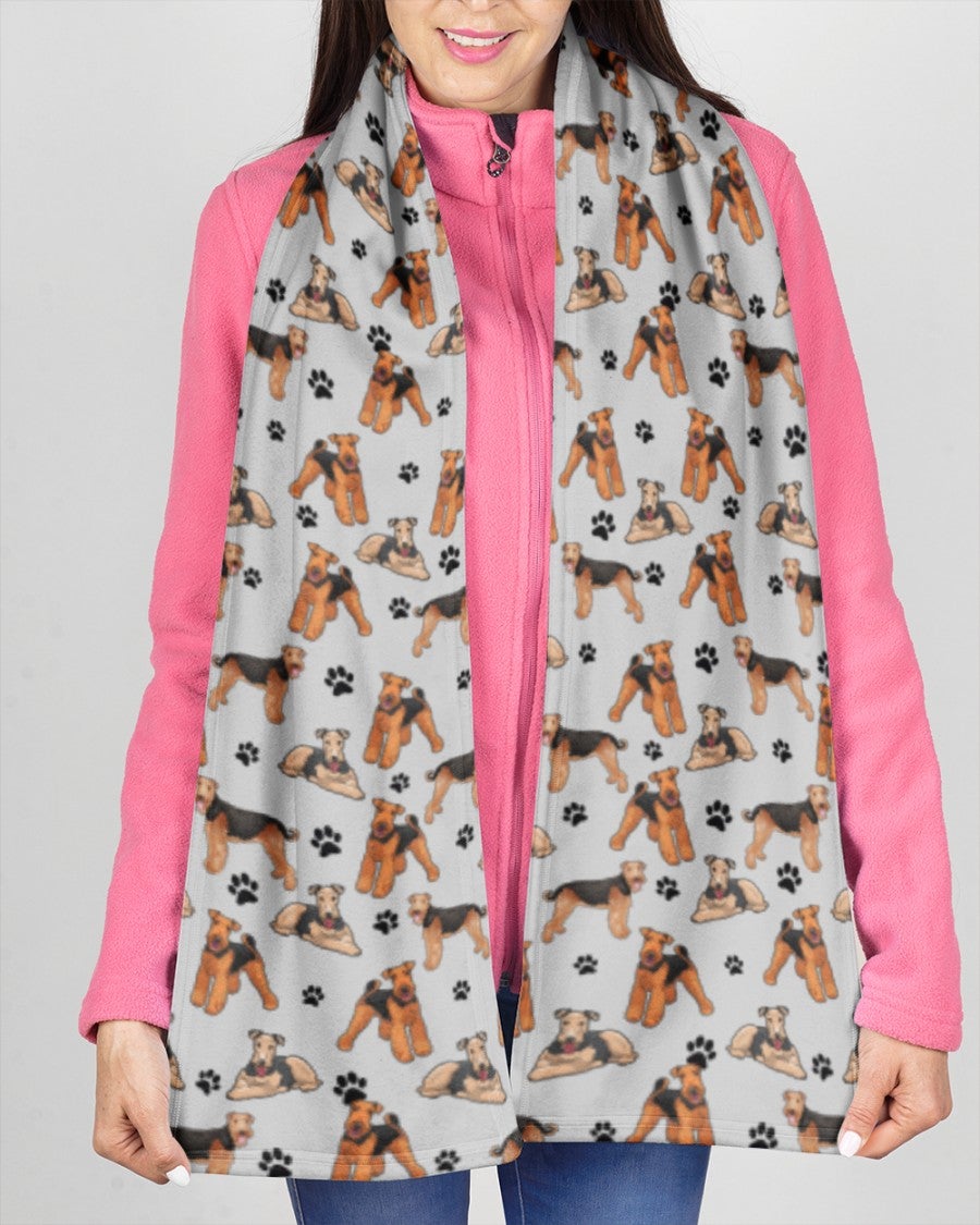 Airedale Terrier-Paw Dog Scarf