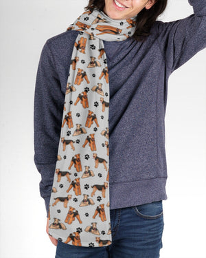 Airedale Terrier-Paw Dog Scarf