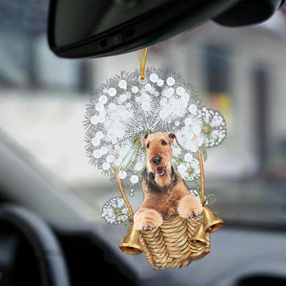 Airedale Terrier-Dandelion-Two Sided Ornament