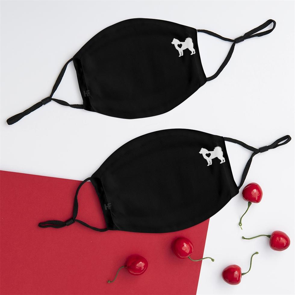 Alaskan Malamute Heart EZ07 2008 Face Mask