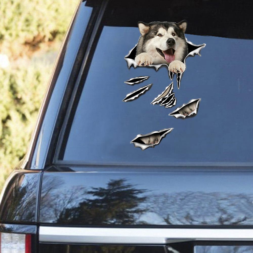 Alaskan Malamute Scratch Decal