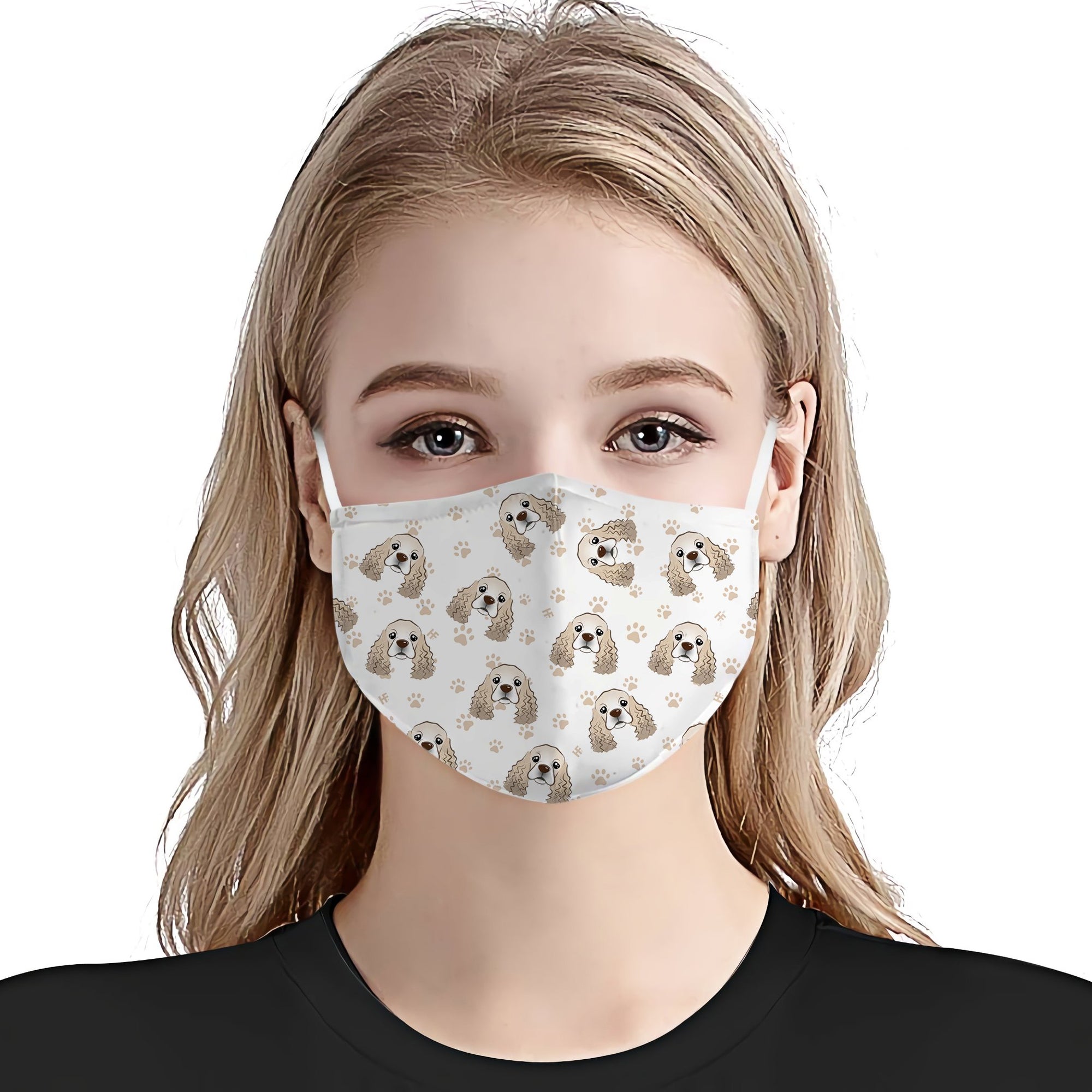 Ameriacan Cocker Spaniel Pattern EZ01 Face Mask