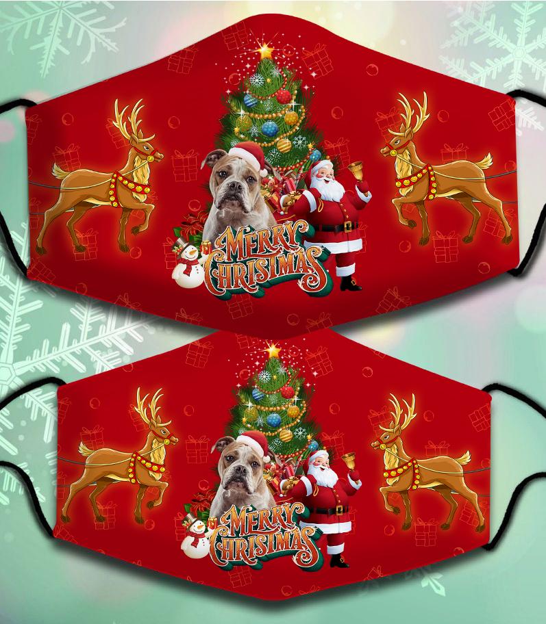 American Bulldog-Santa Claus&Dog-Veil