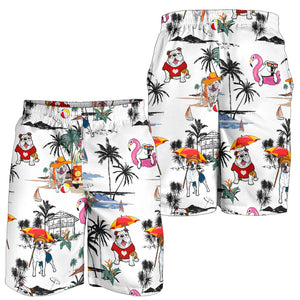 American Bulldog-Summer Beach Mens Shorts