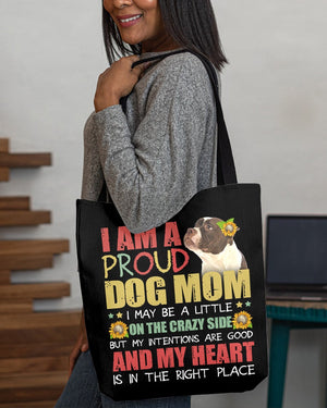 American Bulldog 2-Right Place-Cloth Tote Bag