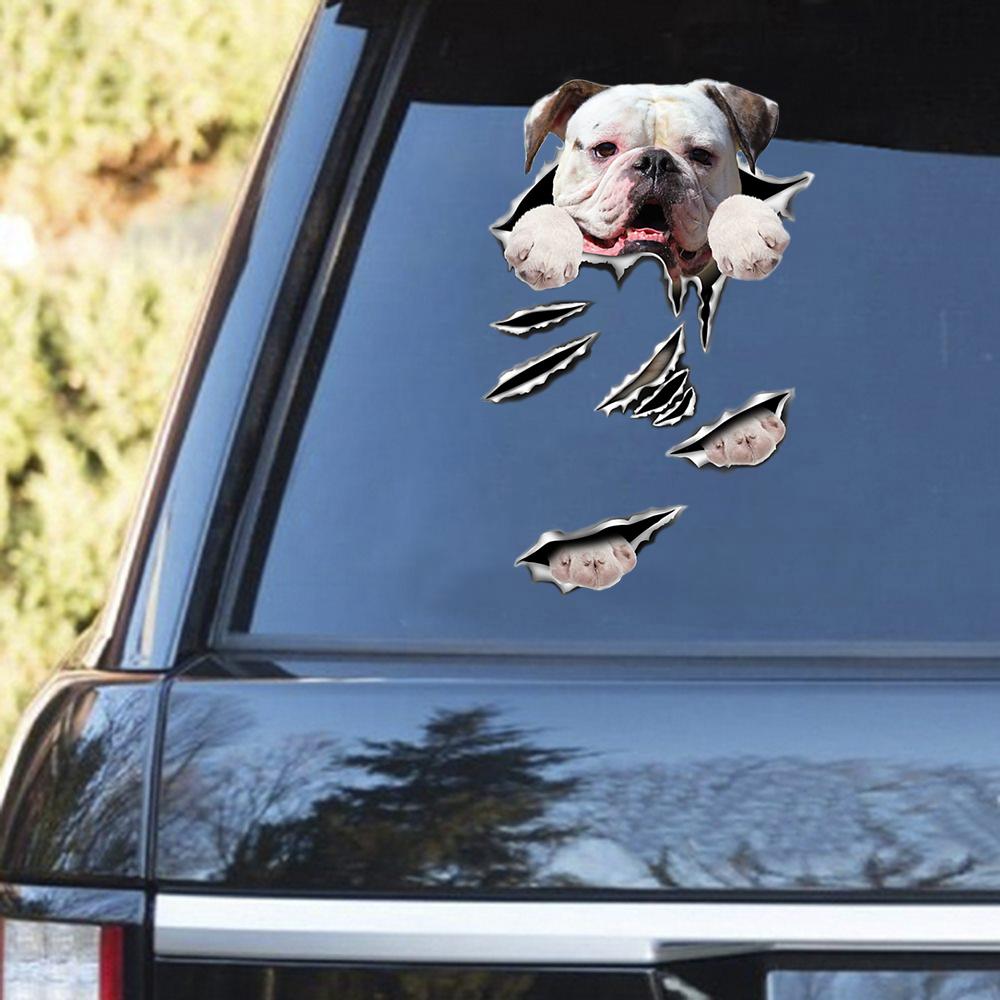 American Bulldog Scratch Decal