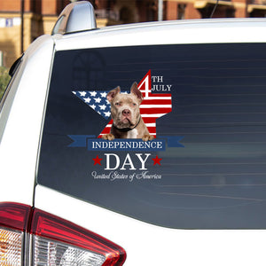 American Bully Classic-Independent Day2 Car Sticker