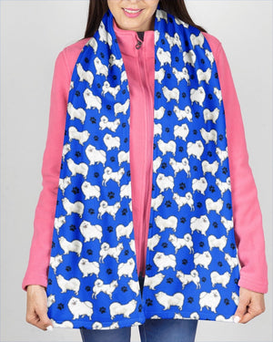 American Eskimo-Paw Dog Scarf