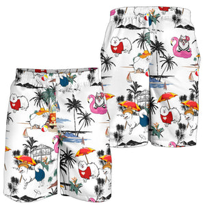 American Eskimo Dog-Summer Beach Mens Shorts