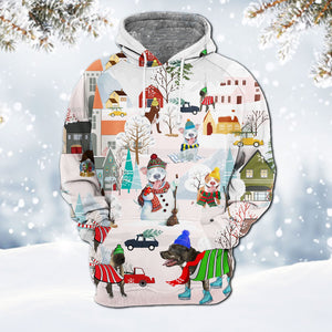 American PitBull Terrier-Winter Holiday Hoodie