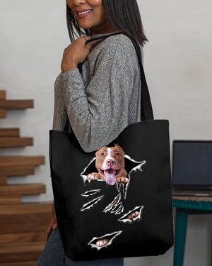 Cracks-American Bulldog1-Cloth Tote Bag