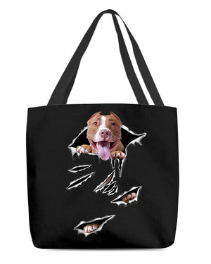 Cracks-American Bulldog1-Cloth Tote Bag