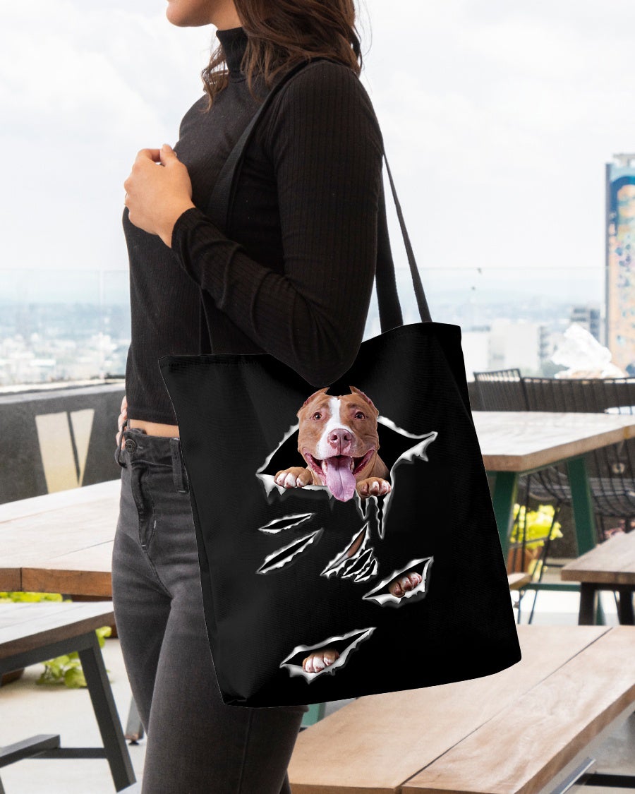 Cracks-American Bulldog1-Cloth Tote Bag