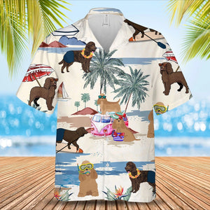 American Water Spaniel Summer Beach Hawaiian Shirt