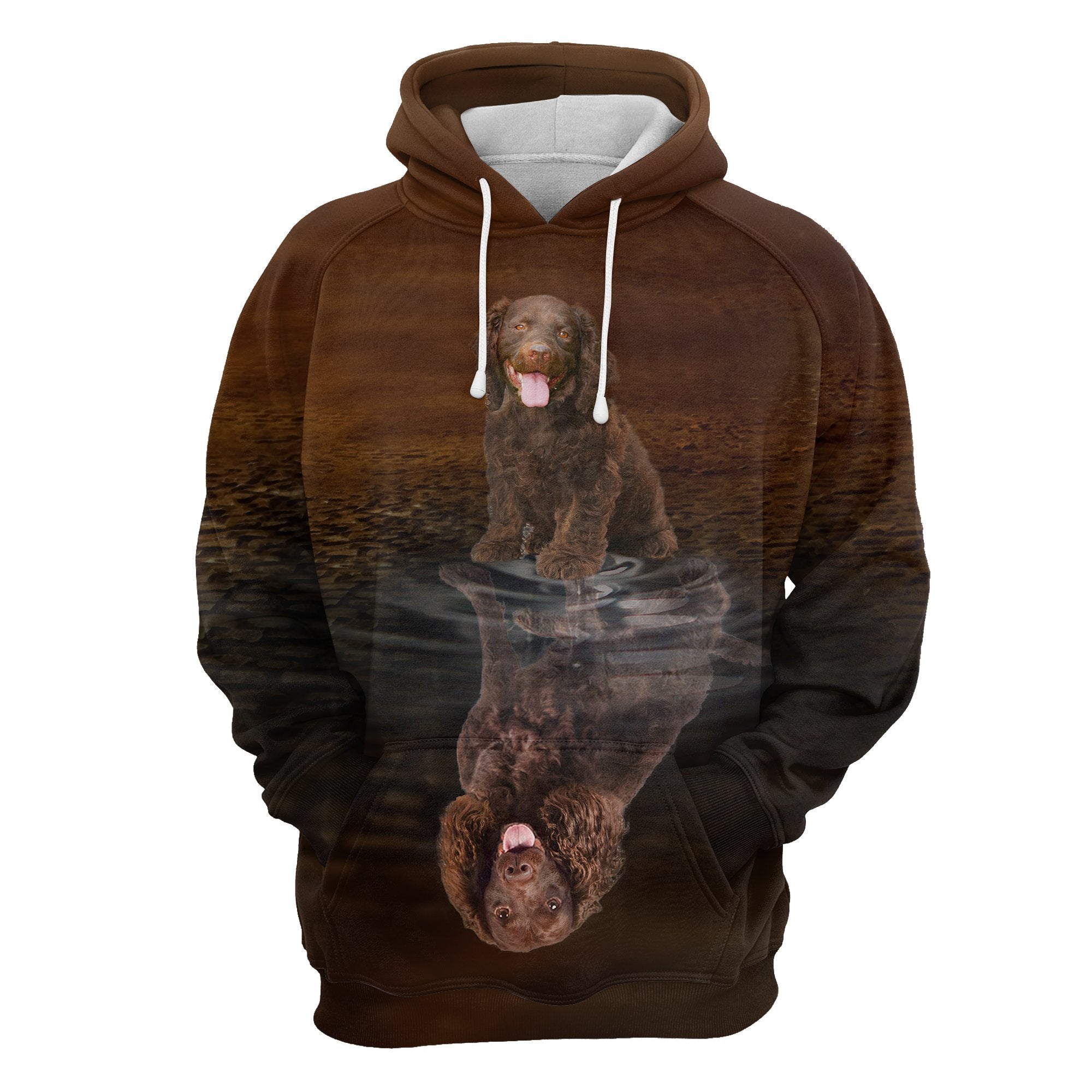 Cute American Water Spaniel Reflection All Over Hoodie