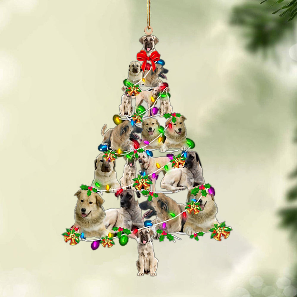 Anatolian Shepherd-Christmas Tree Lights-Two Sided Ornament