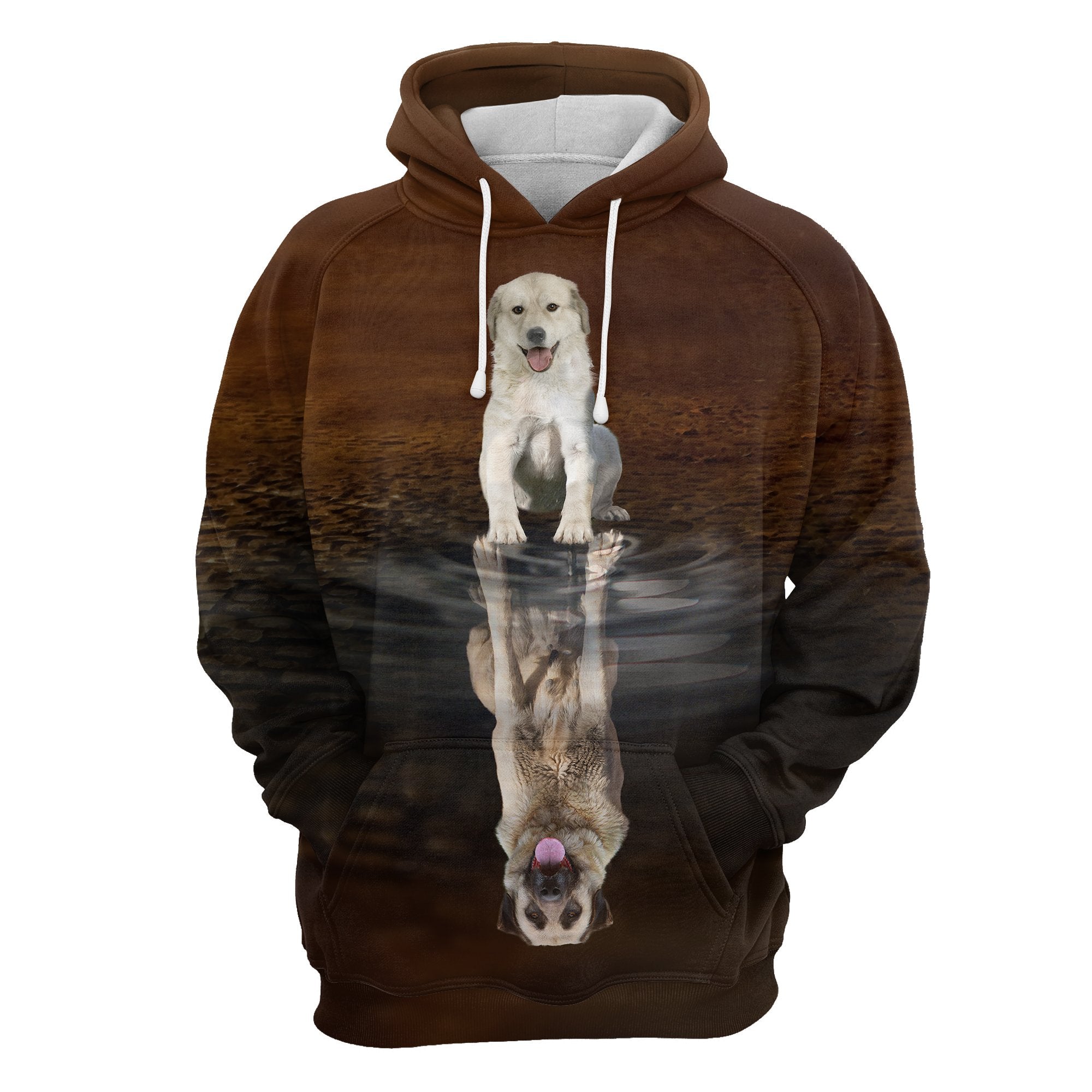 Cute Anatolian Shepherd Dog Reflection All Over Hoodie