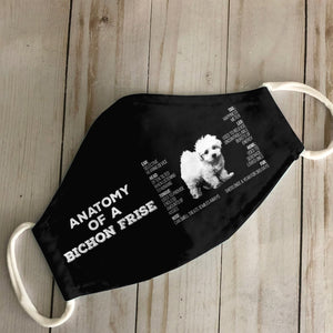 Anatomy Bichon Frise EZ03 0707 Face Mask