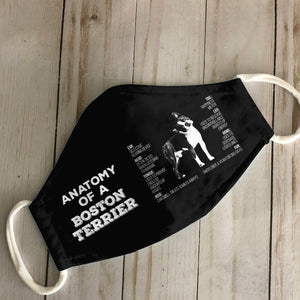 Anatomy Boston Terrier EZ03 0707 Face Mask