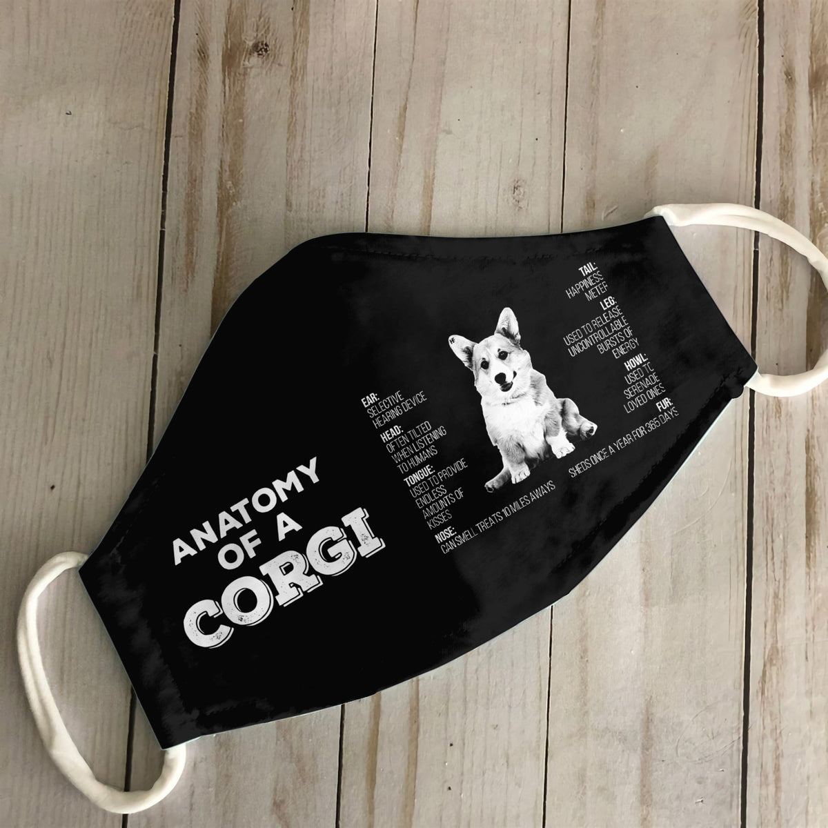 Anatomy Corgi EZ03 0707 Face Mask